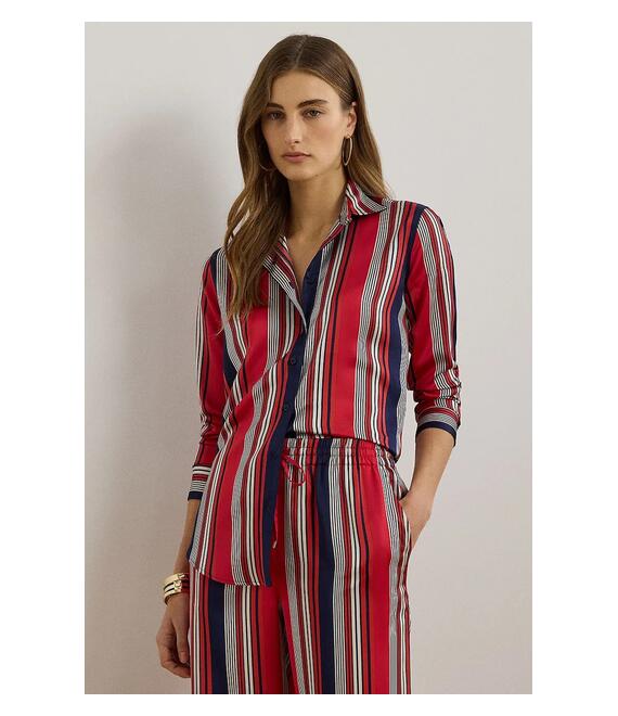 Πουκάμισο Lauren Ralph Lauren χρώμα: κόκκινο, 200957053