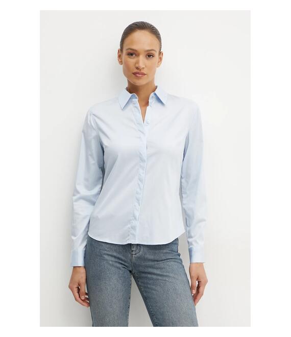 Πουκάμισο Guess TIZIANA χρώμα: μπλε, W5RH31 WAF10