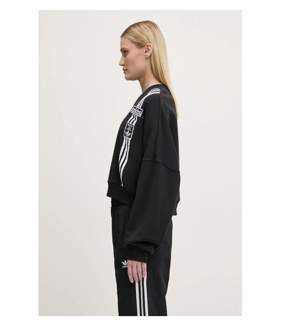 Μπλούζα adidas Originals Adibreak Cropped Sweatshirt χρώμα: μαύρο, JD0189
