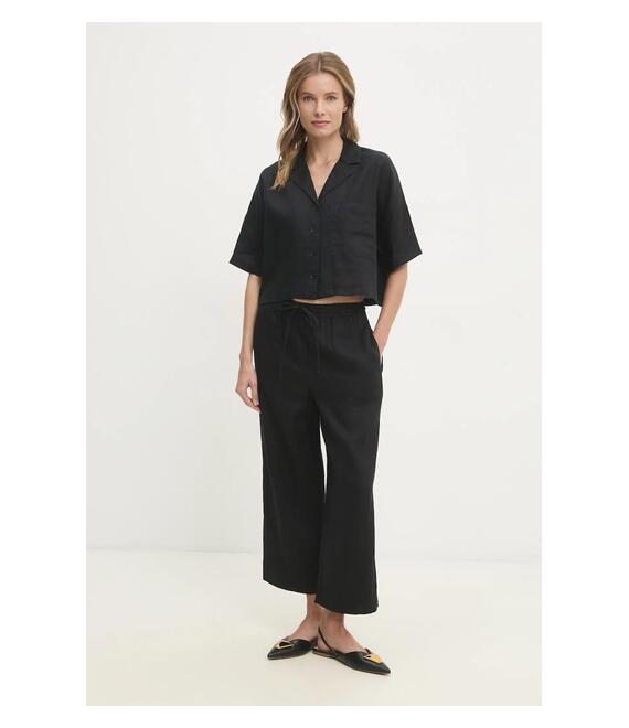 Πουκάμισο Dkny χρώμα: μαύρο, P3KACRX8