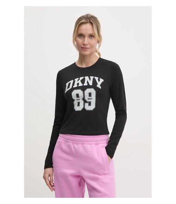 Μακρυμάνικο Dkny χρώμα: μαύρο, DP4T9979