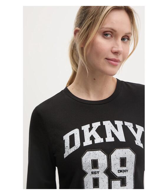 Μακρυμάνικο Dkny χρώμα: μαύρο, DP4T9979