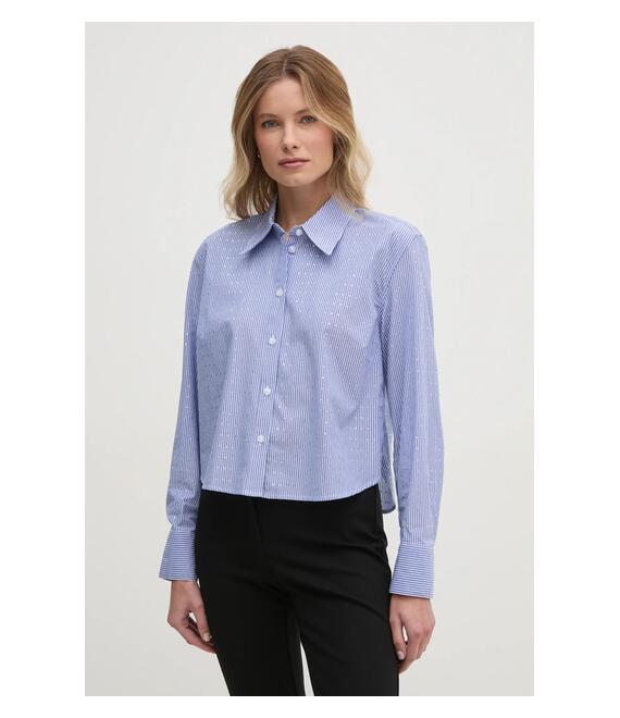 Πουκάμισο Dkny χρώμα: μπλε, DJ4W2099