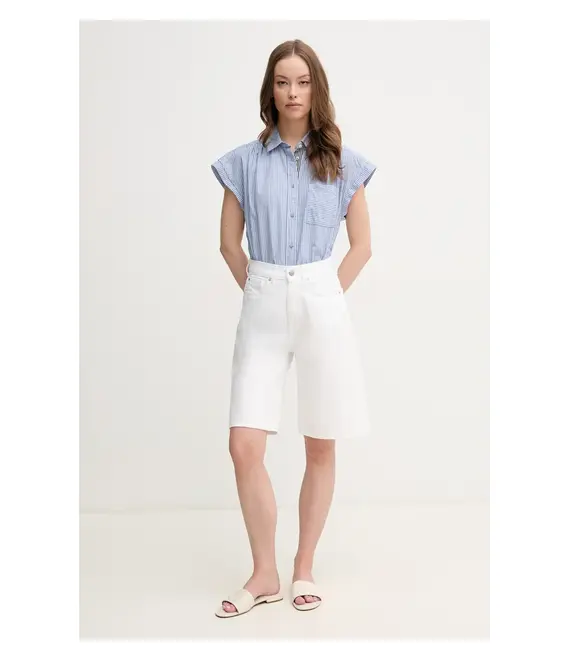 Βαμβακερό πουκάμισο Pepe Jeans DIXIT χρώμα: μπλε, PL305043