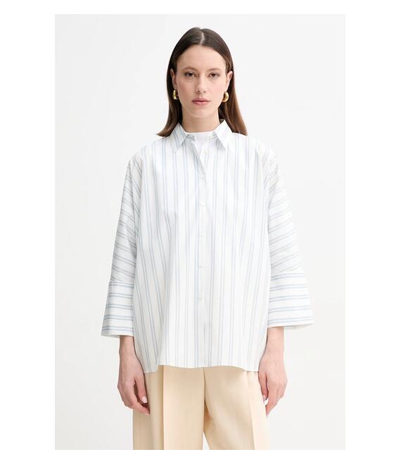 Βαμβακερό πουκάμισο Weekend Max Mara χρώμα: μπεζ, 2515111092600