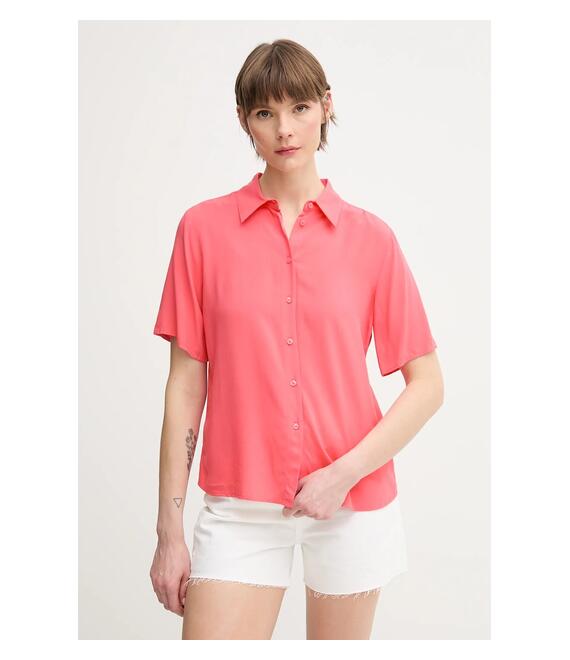 Πουκάμισο United Colors of Benetton χρώμα: ροζ, 5WPWDQ0B1