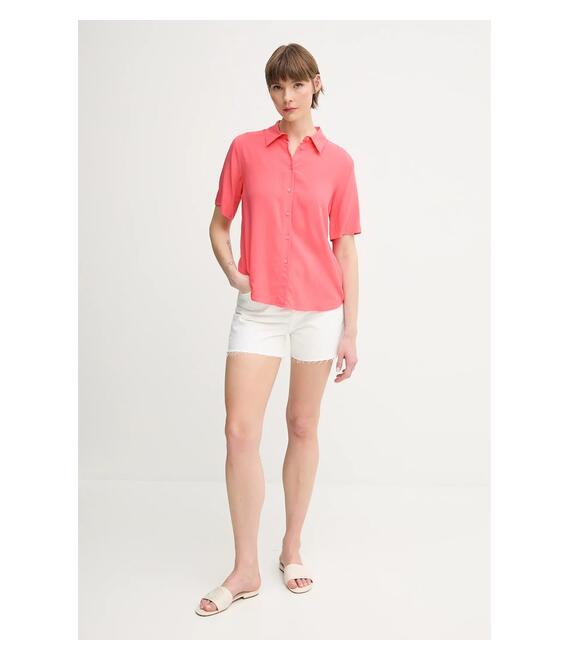 Πουκάμισο United Colors of Benetton χρώμα: ροζ, 5WPWDQ0B1