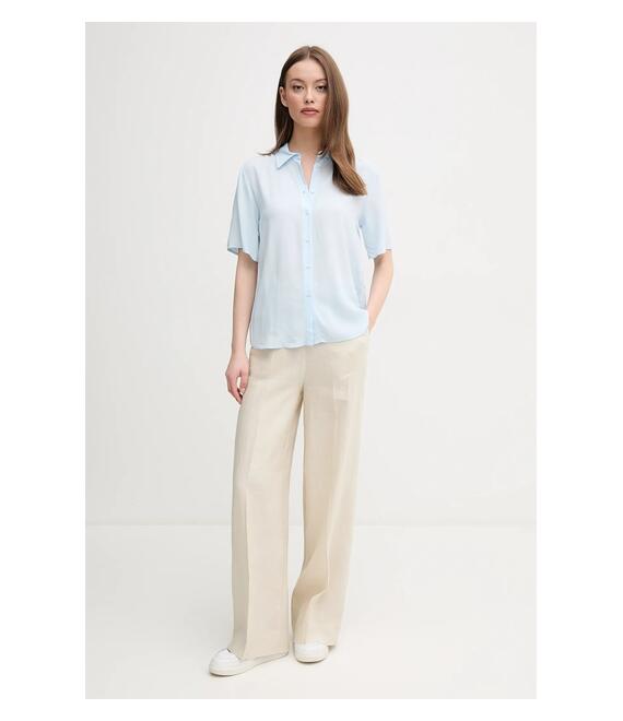Πουκάμισο United Colors of Benetton χρώμα: μπλε, 5WPWDQ0B1