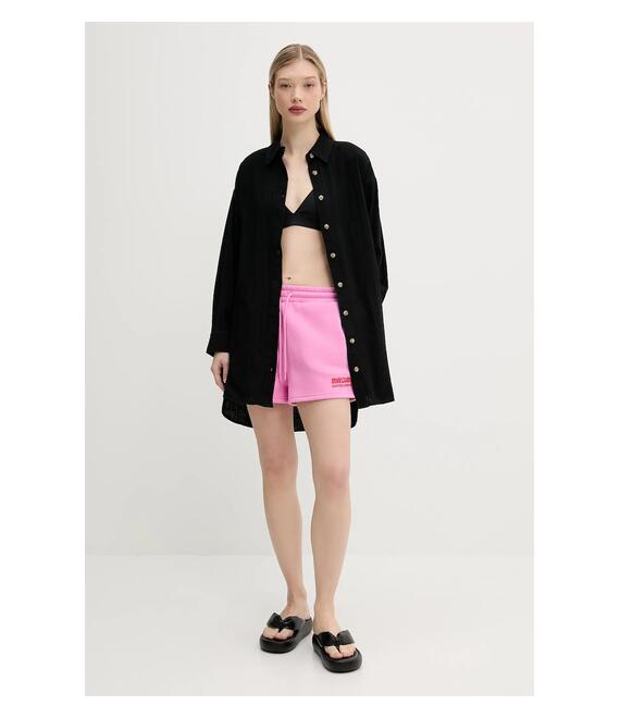 Βαμβακερό πουκάμισο Superdry χρώμα: μαύρο, W4010470A-02A