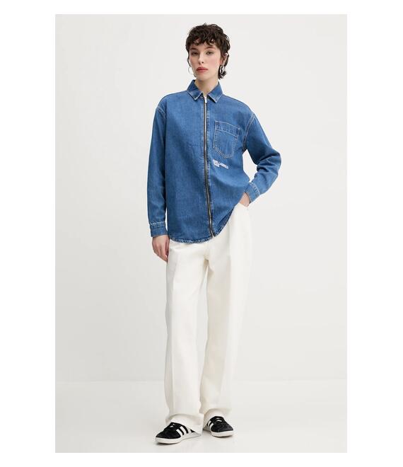 Τζιν πουκάμισο Karl Lagerfeld Jeans χρώμα: μπλε, A2W11020