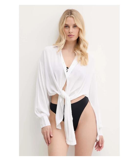 Πουκάμισο Guess NOEMI χρώμα: άσπρο, E5GH03 WH5E0
