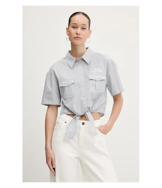 Βαμβακερό πουκάμισο Guess Originals χρώμα: μπλε, W5GH0M WH7Q1
