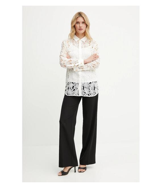 Πουκάμισο Marciano Guess LIU χρώμα: μπεζ, 5GGH35 7318A