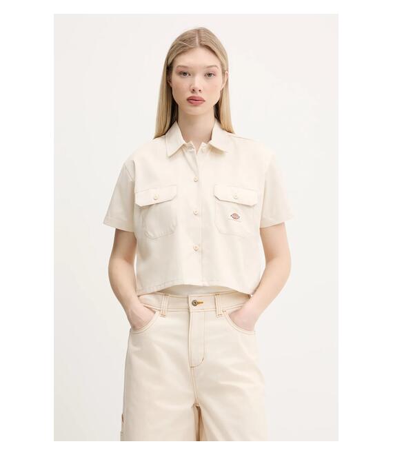 Πουκάμισο Dickies χρώμα: μπεζ, DKDFS573F901
