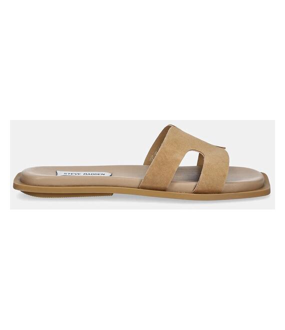 Δερμάτινες παντόφλες Steve Madden Sofia γυναικείες, χρώμα: καφέ, SM11003523