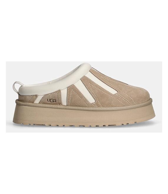 Παντόφλες UGG Tazz Sunwave χρώμα: μπεζ, 1167655-MDSD