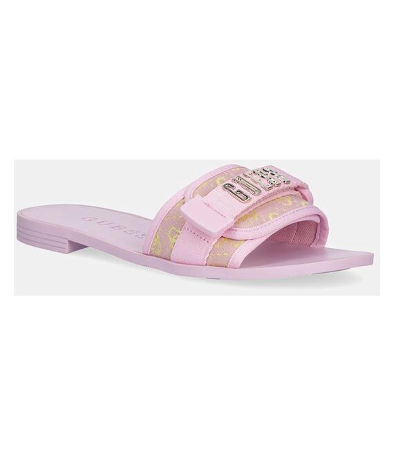 Παντόφλες Guess ELYZE4 χρώμα: ροζ, FLJELY FAL19