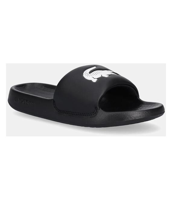 Παντόφλες Lacoste SERVE SLIDE 1.0 χρώμα: μαύρο, 49CFA0022