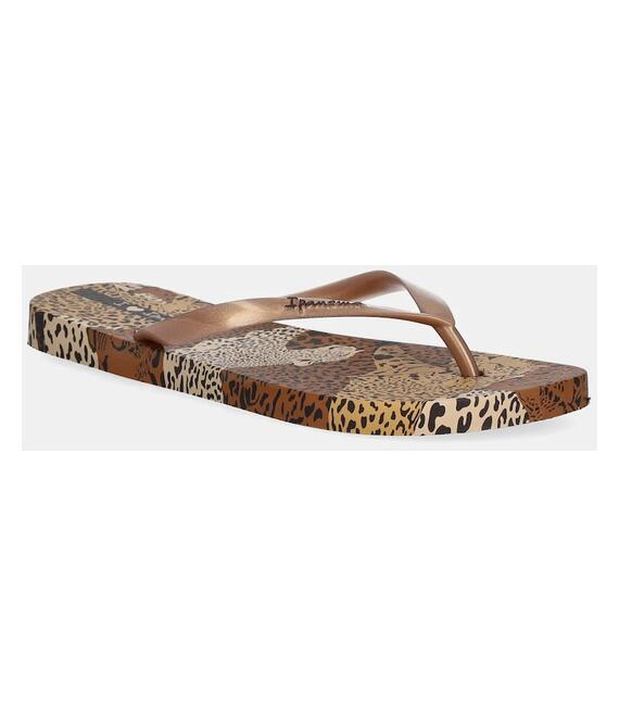 Σαγιονάρες Ipanema ANIMAL PRINT χρώμα: καφέ, 83617-AY384