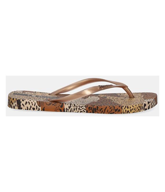 Σαγιονάρες Ipanema ANIMAL PRINT χρώμα: καφέ, 83617-AY384