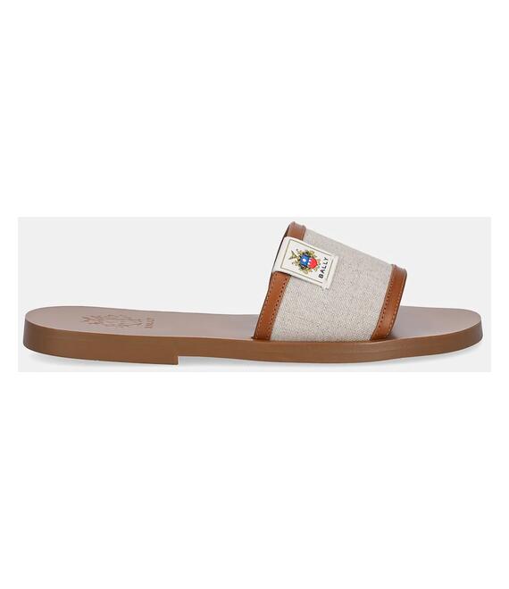 Παντόφλες Bally χρώμα: καφέ, WF0040
