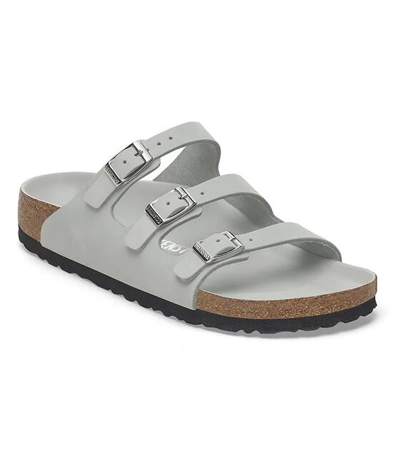 Nubuck παντόφλες Birkenstock Florida HEX χρώμα: γκρι, 1029450