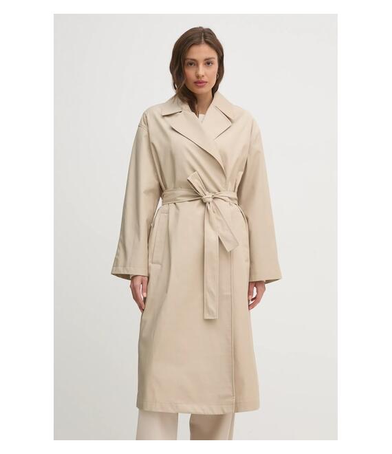 Καμπαρντίνα Calvin Klein χρώμα: μπεζ, 00040WL546