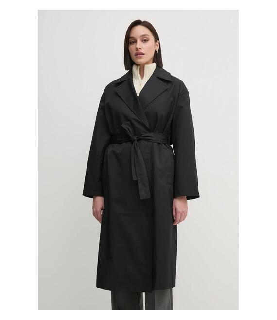 Καμπαρντίνα Calvin Klein χρώμα: μαύρο, 00040WL546