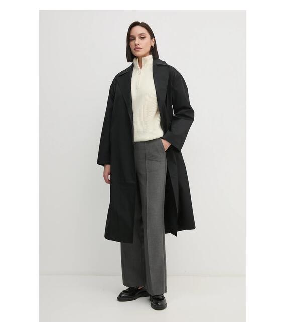 Καμπαρντίνα Calvin Klein χρώμα: μαύρο, 00040WL546