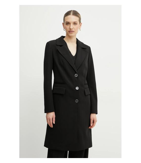Παλτό Guess GIADA χρώμα: μαύρο, W5RL08 WGVF2