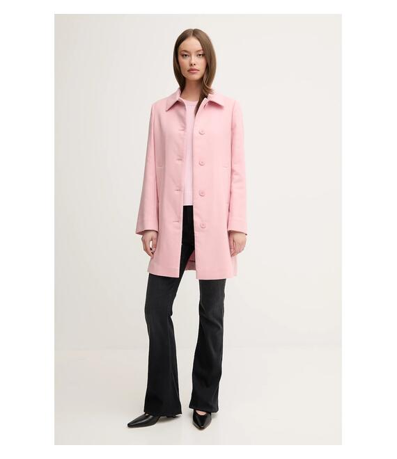 Παλτό United Colors of Benetton χρώμα: ροζ, 2YEBDN07N