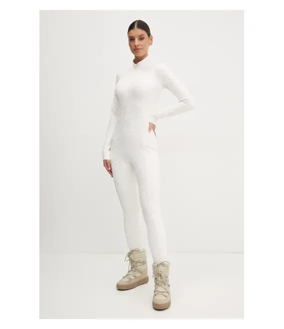 Ολόσωμη φόρμα Guess χρώμα: μπεζ, W4PD1L KCPF0
