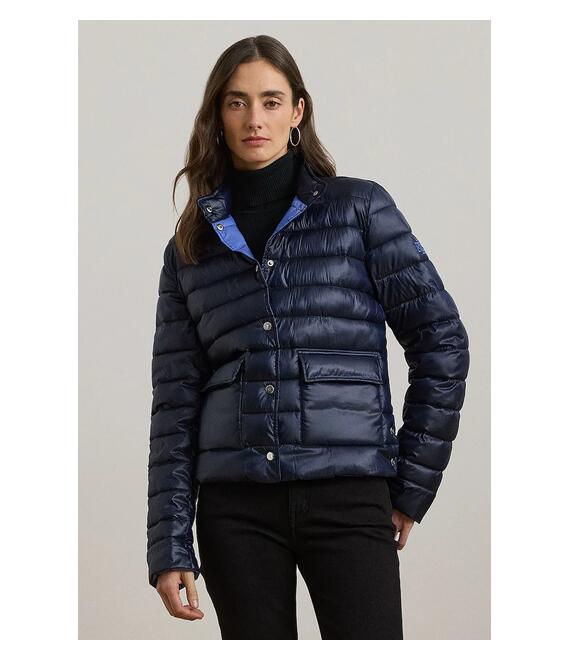 Μπουφάν με επένδυση από πούπουλα Lauren Ralph Lauren χρώμα: ναυτικό μπλε, 297967137