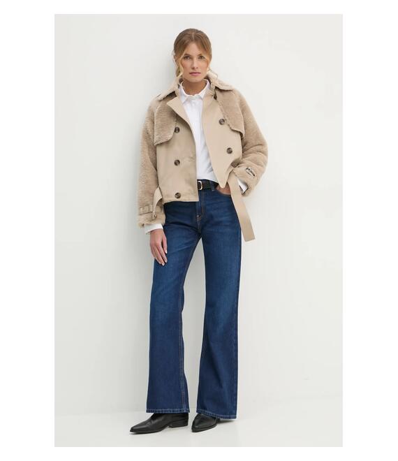 Καμπαρντίνα Pepe Jeans FIONA χρώμα: μπεζ, PL402500