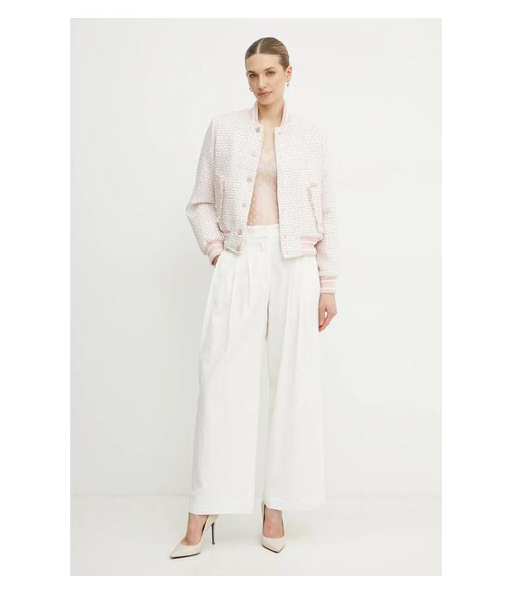 Μπουφάν bomber Guess NEW GLORIA χρώμα: ροζ, W5RL10 WGVH2