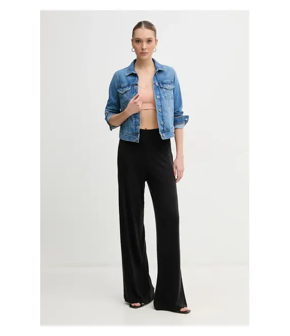 Βαμβακερό τζιν μπουφάν Pepe Jeans SLIM JACKET χρώμα: μπλε, PL402430IA5