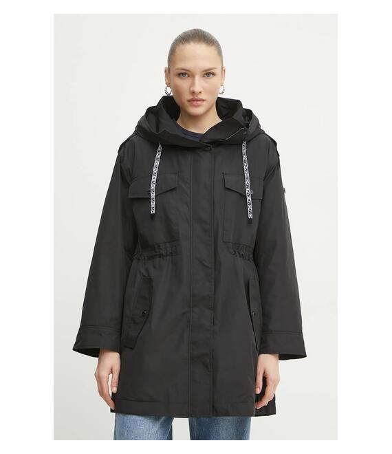 Παρκά MICHAEL Michael Kors χρώμα: μαύρο, MR520HB7LD
