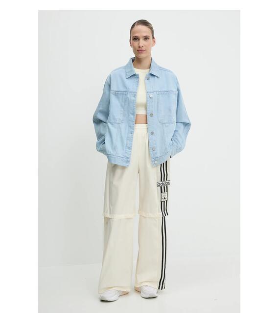 Τζιν μπουφάν adidas Originals Essential χρώμα: μπλε, JD4753
