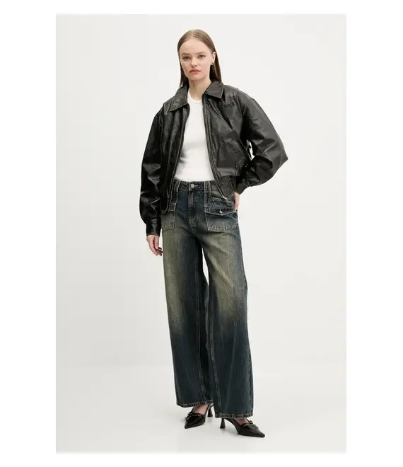 Μπουφάν Guess Originals χρώμα: μαύρο, W5RL37 WGTF0
