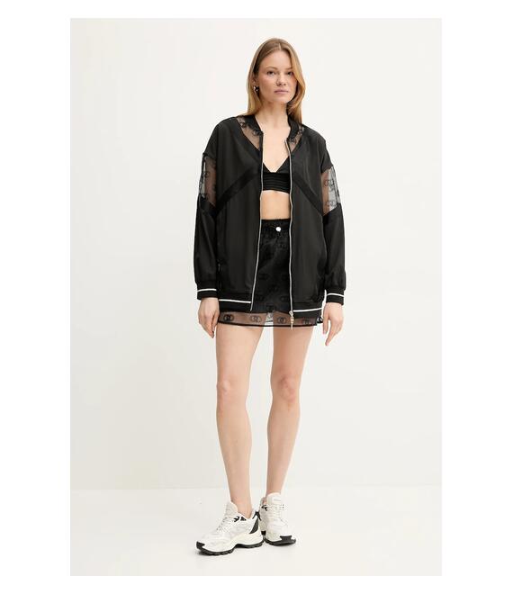 Μπουφάν bomber Liu Jo χρώμα: μαύρο, TA5200 TS922