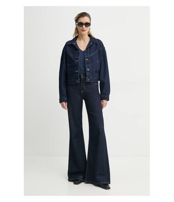 Μπουφάν Levi's SHRUNKEN 90S TRCKR WSTRN χρώμα: ναυτικό μπλε, 001WO