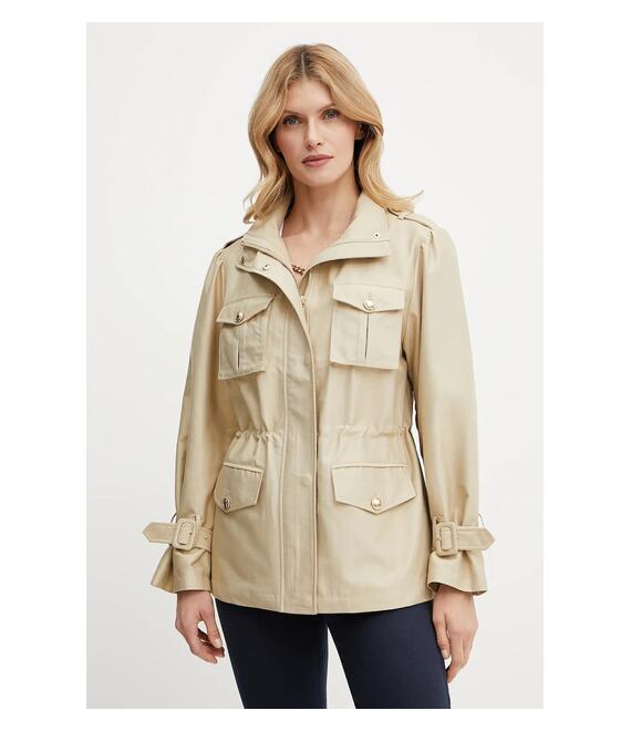 Μπουφάν Guess EMMA χρώμα: μπεζ, W5GL19 WGO32