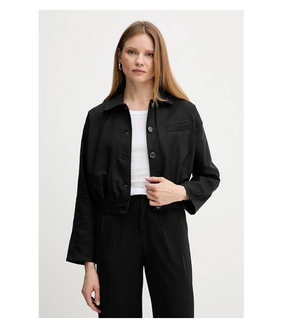 Μπουφάν Guess RIAN χρώμα: μαύρο, W5GL27 WH872