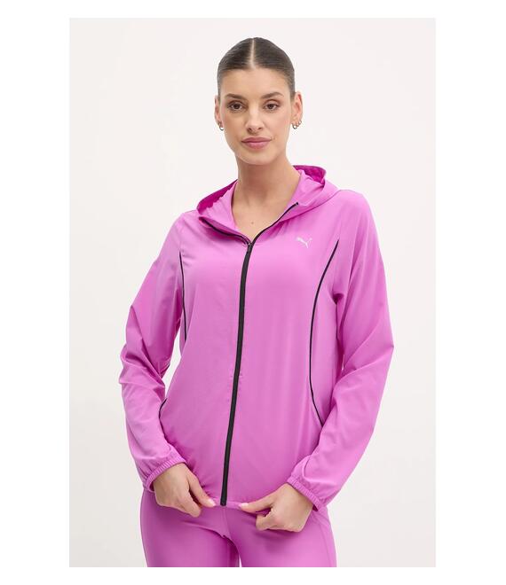 Μπουφάν για τρέξιμο Puma Velocity χρώμα: ροζ, 526584