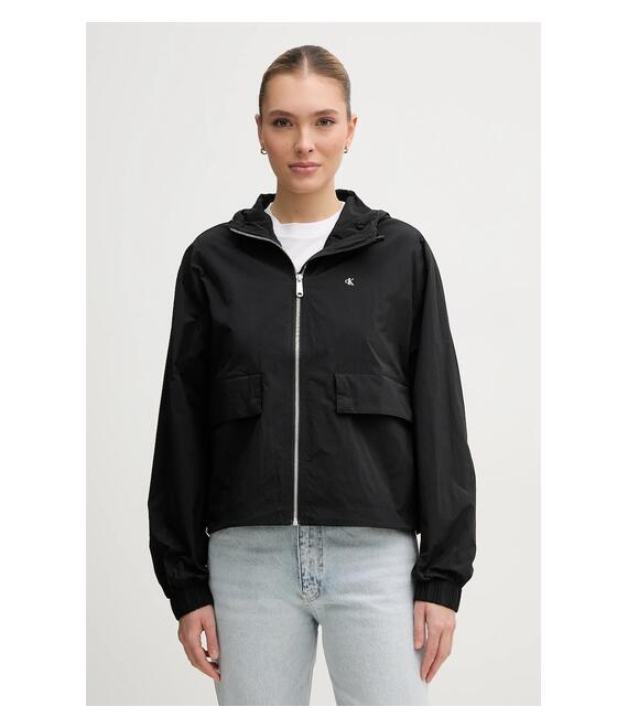 Μπουφάν Calvin Klein Jeans χρώμα: μαύρο, J20J225210