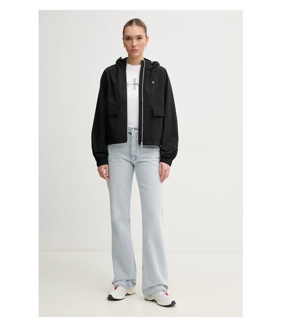 Μπουφάν Calvin Klein Jeans χρώμα: μαύρο, J20J225210