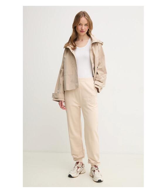 Μπουφάν Calvin Klein Jeans χρώμα: μπεζ, LV047AB502