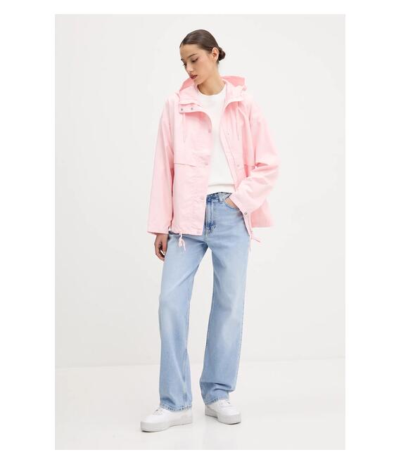 Μπουφάν Tommy Jeans χρώμα: ροζ, DW0DW20231