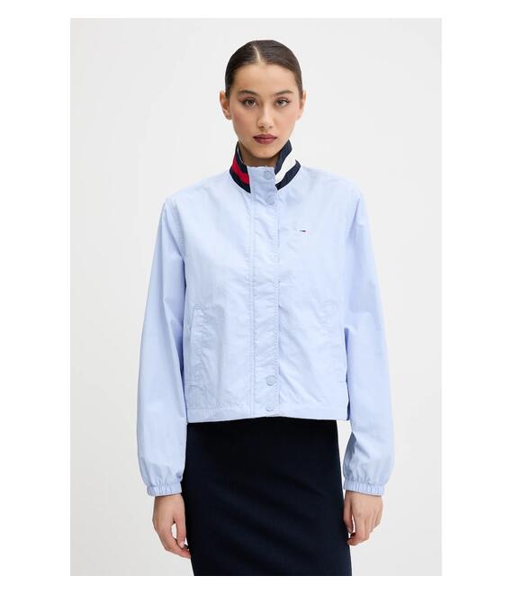 Μπουφάν Tommy Jeans χρώμα: μπλε, DW0DW20439