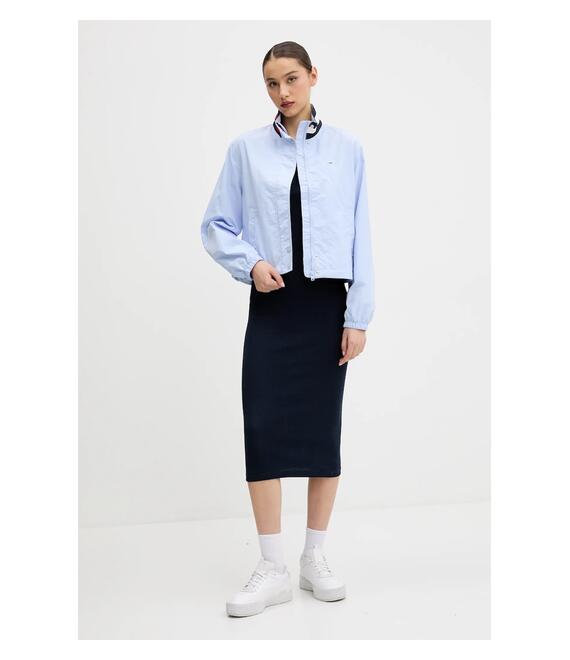 Μπουφάν Tommy Jeans χρώμα: μπλε, DW0DW20439